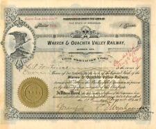 Warren and Ouachita Valley Railway signed by F.E. Weyerhauser - Autographed Stoc picture