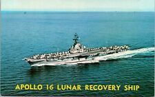 U.S.S. Ticonderoga CVS-14 Apollo 16 Recovery Ship Postcard Chrome Unposted A1217 picture