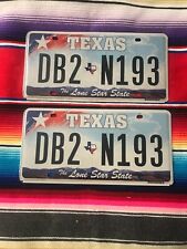 2000-2001-2002 -2003 -2004-TEXAS LICENSE PLATES BLUE  DB2N193 picture