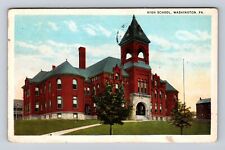 Washington PA-Pennsylvania, High School, Antique, Vintage c1924 Postcard picture