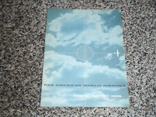 OLD 1956 PAN AMERICAN WORLD AIRWAYS ANNUAL REPORT picture