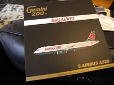 SUPER RAR GEMINI Jets Airbus A320 America WEST 1:200, NIB, 2008 Original Version picture