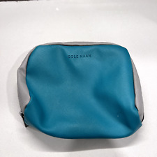COLE HAAN Travel Bag Makeup ZERO GRAND Turquoise Vosmetic Bag Travel Holder picture