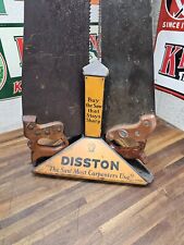 RARE 1920s Antique DISSTON Hardware Store Hand Rotating 3 Saw Display picture