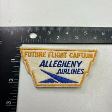 Vintage FUTURE FLIGHT CAPTAIN ALLEGHENY AIRLINES Patch (Airplane Related) O41G picture