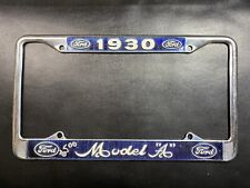 1930 Ford Model A License Plate Chrome frame *READ picture