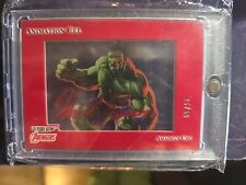 2022 FLEER ULTRA ANIMATION CELS  Hulk/ Amadeus Cho #9 Red AUTO /13 Mint SUPER... picture