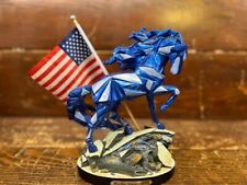 Trail of Painted Ponies Wild Blue Remembering 9/11 Horse Figurine 6008368 picture