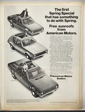 1971 American Motors Gremlin Hornet Sportabout Free Sunroofs Vintage Print Ad picture
