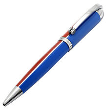 Xezo Visionary Red & Blue Enamel Twist-Action Ballpoint Pen. Handmade. LE 500 picture