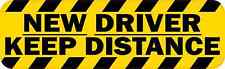 10 x 3 New Driver Keep Distance Bumper Sticker Car Truck Vehicle Bumper Decal picture
