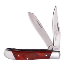 2 Blade Trapper Folding Pocket Knife Wood Handles - Rite Edge RE5027 picture
