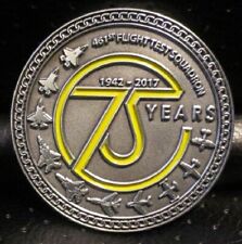 F-35 461st FLT TEST SQUADRON DEADLY JESTERS 75 YEARS FLIGHT CHALLENGE COIN RARE picture
