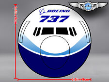 BOEING 737 B737 NG NEW GENERATION DREAMLINER LIVERY FRONT VIEW DECAL / STICKER picture