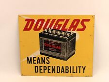 1950s Douglas Means Dependability Auto Battery Advertising Sign picture