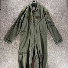 US Military Flight Suit Mens 44R Air Force Flyers CWU-27/P Sage Green Coveralls picture