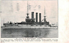 U.S.S.Maine (BB-10),Great White Fleet,WW I,Used,Flag Cancel,1914 picture