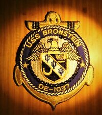 GEMSCO NOS Vintage Patch US NAVY USS BRONSTEIN DE-1037 USN Original 1963 ce picture