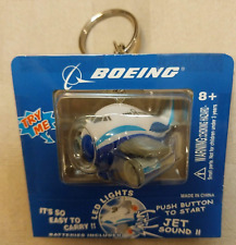 NOS Boeing Airplane Keychain with Light & Sound NIP.  Works picture