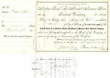 Northern Pacific, La Moure and Missouri River Railroad Co. Issued to and signed  picture