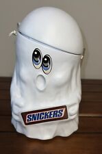 Vintage 1989 MARS SNICKERS Candy Ghost Halloween Bucket Plastic Blow Mold picture