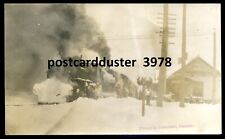PETERBOROUGH Ontario 1910s Train Station. Real Photo Postcard by Roy picture