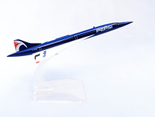 Pepsi Concorde  Diecast  Metal Plane Aircraft Models On Stand 14Cm picture