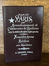Plan De Paris par Arrondissement PARIS METRO MAP GUIDE BOOK picture