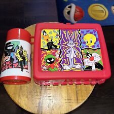 Vintage 1997 Looney Tunes Plastic Lunchbox- With Thermos picture