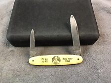 VINTAGE POPE PIUS XII 1950 COMMEMORATION 2 BLADE GERMAN POCKET KNIFE picture
