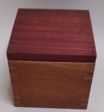 VTG Wooden Jewelry, Trinket, Decorative Box Quality Artisan Made Handmade  picture