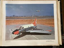 VTG Mid-Century North American Aviation Aircraft Photo Print Collection - 12x15
