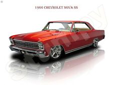 1966 Chevrolet Nova SS Metal Sign 9