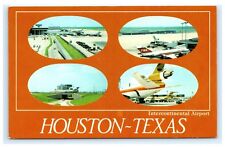 Intercontinental Airport Houston Texas TX Curteich Chrome Postcard TWA A6  picture