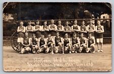 Horicon H & L Team Track State Champions 1916 Wisconsin RPPC Postcard picture