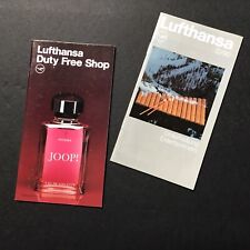 Lufthansa Airlines 1990 Duty Free Catalog and InFlight Entertainment - Set of 2 picture