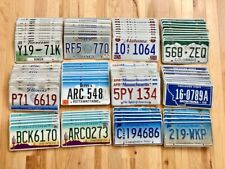 100 License Plates- 10 of Each State in Craft Condition picture
