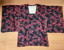 Road Coat Black Haori Retro Kimono Modern All Pattern Heron Japanese And Western picture
