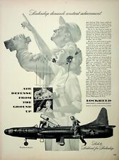Vintage Lockheed Starfire Protection Today & Progress Tomorrow Vintage Print Ads picture