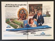 1977 KLM Royal Dutch Airlines AD BOEING 747-200 PURSER Steward Flight Attendant picture