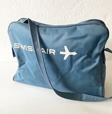 Vintage SwissAir Swiss Air Travel Air Bag Tote Aviation Flight Attendant -clean picture