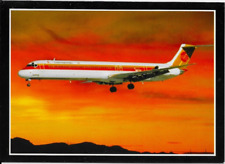 Continental Airlines Postcard Greeting Card DC-9 Fold-Open  Blank Inside picture