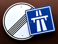  German Autobahn Signs - Set of 2 - European Racing Decor  -  Automobilia picture