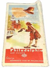 Philadelphia & Vicinity Road Map AAA for Automobile Club Of Philadelphia 1953 picture