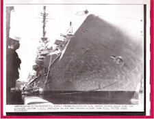 1955 Carrier CVA-16 USS Lexington Recommissioning Original News Telephoto picture