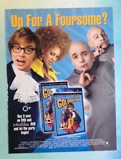vintage 2000s magazine print ad Austin Powers GOLDMEMBER Mike Myers DVD ad ONLY picture