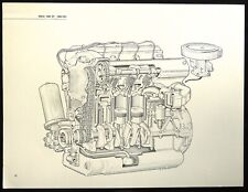1960-1961 OSCA 1600 GT Car Engine G. CAVARA Rendering Cutaway Art Print picture