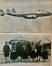 Rare Vintage K.L.M. Royal Dutch Airlines Postcards. Collection of 2 Postcards picture