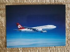 TURKISH AIRLINES THY AIRBUS A310-300.VTG AIRCRAFT POSTCARD*P44 picture