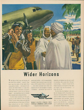 1944 Bendix Aviation Wider Horizons Africa Pilots Beach Vintage Print Ad L19 picture
